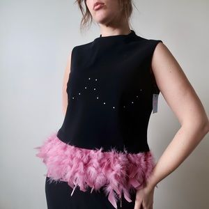 Reworked vintage 90s midi dress.